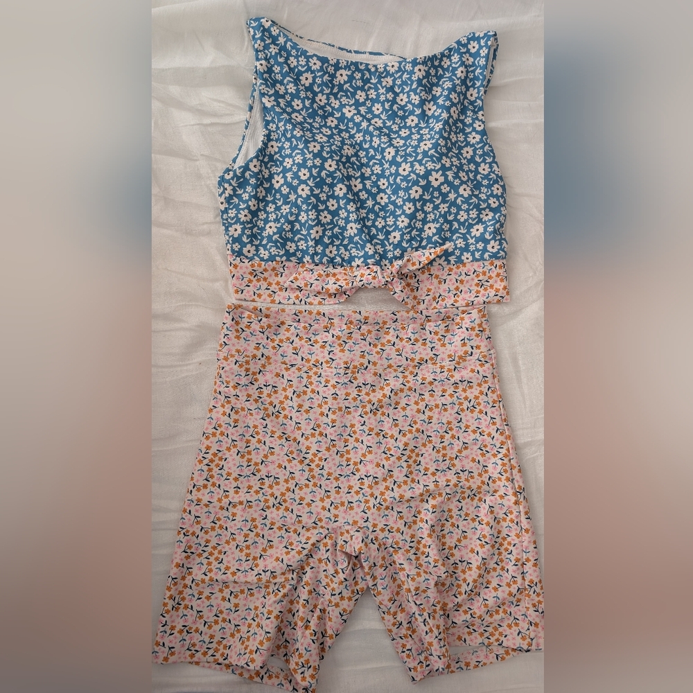 Lime Ricki Two-Piece Floral Swimsuit